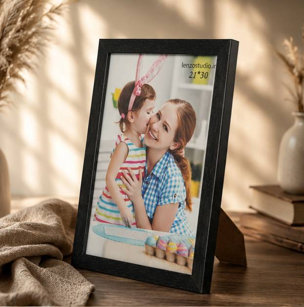 قاب عکس مشکی سایز 20x30