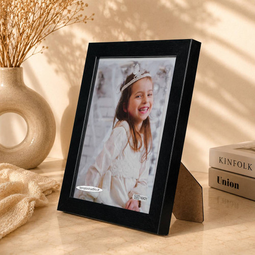 قاب عکس کلاسیک رومیزی و دیواری رنگ مشکی سایز 16x21