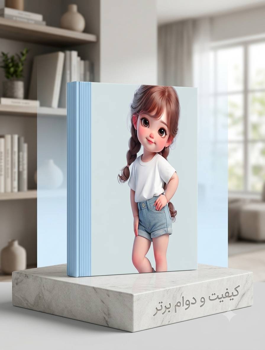 آلبوم عکس کودک، فریم دار، مدل آلبوم طرح دار، سایز عکس 15*10 ، تعداد عکس 40 عدد